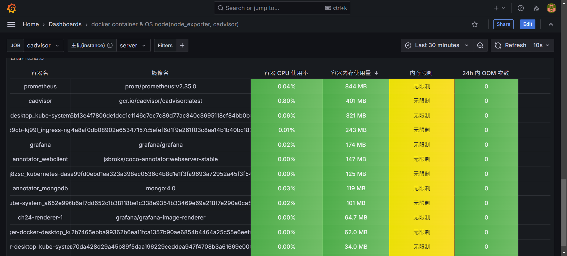 grafana-datasource-result-container-info